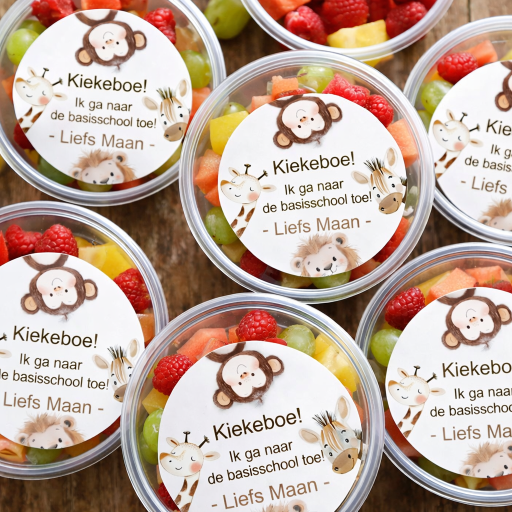 Stickers met naam en leeftijd