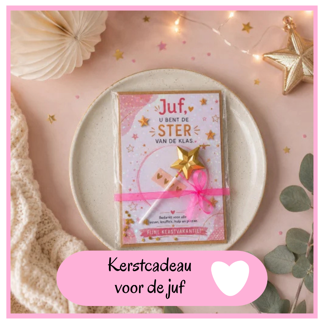 Kerstcadeau voor de juf Zelftraktatiesmaken.nl
