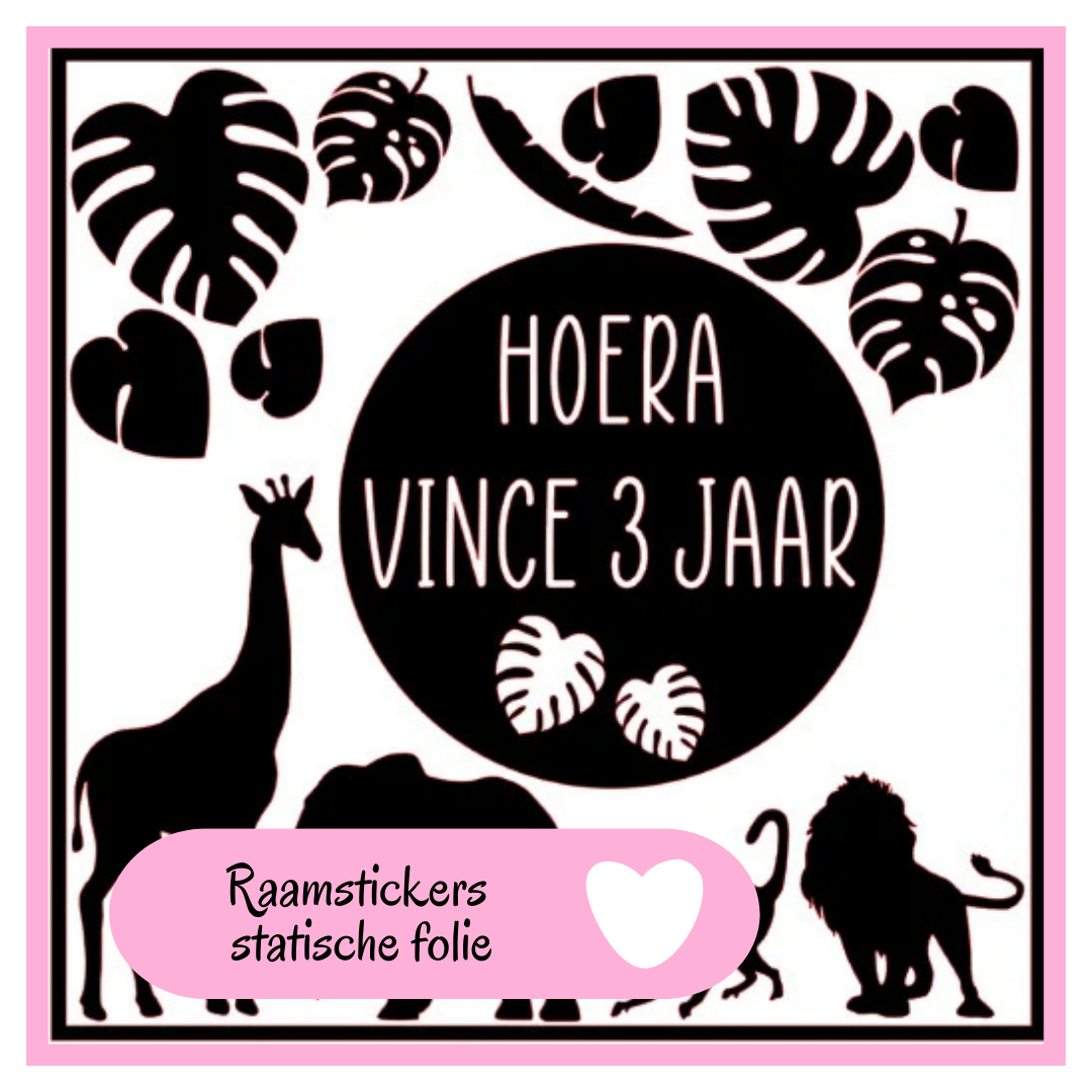Raamstickers van statische folie voor alle seizoenen