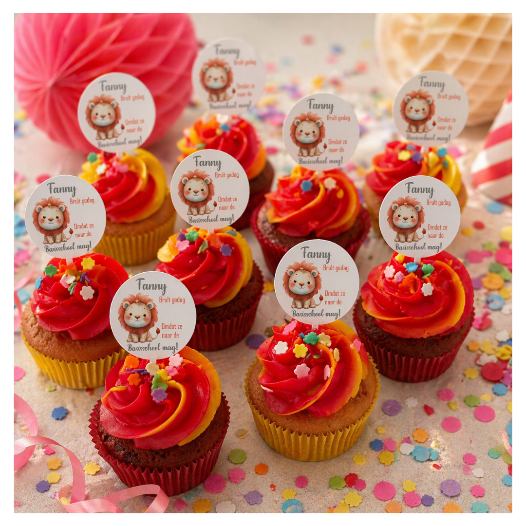 Stickers met naam en leeftijd