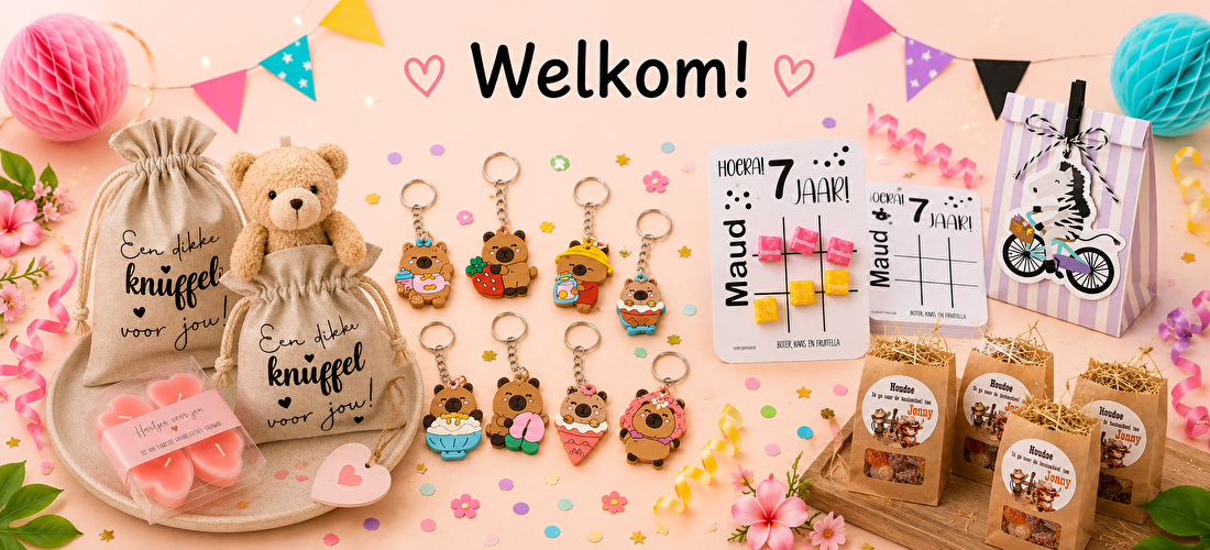 Welkom bij Zelftraktatiesmaken.nl met inspiratie voor kindertraktaties, traktatiestickers met naam, uitdeelcadeautjes, jufcadeautjes en afscheidstraktaties.