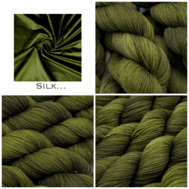 Velvet green/silk