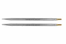 interchangeable steel tips 5"/4.5m