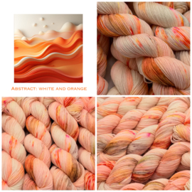 Abstract: white & orange