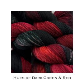 Hues of Dark Green & Red