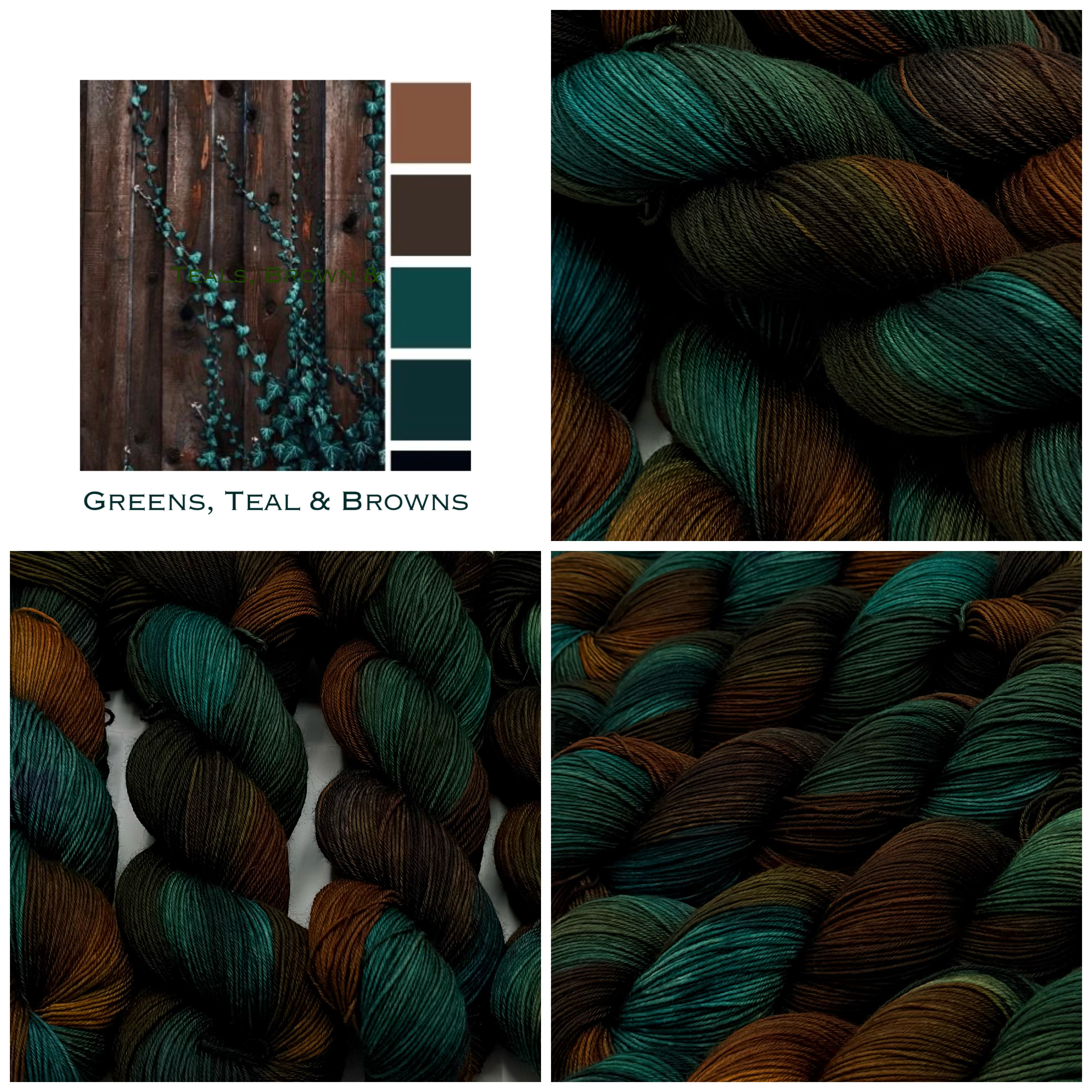 Greens, Teal & Browns