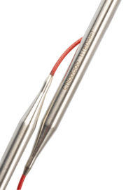 Rondbreinaalden van roestvrij staal  80 cm - 3.00mm - Red Lace Circular 32"- US 3