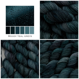 Moody teal and greys
