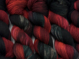 Hues of Dark Green & Red