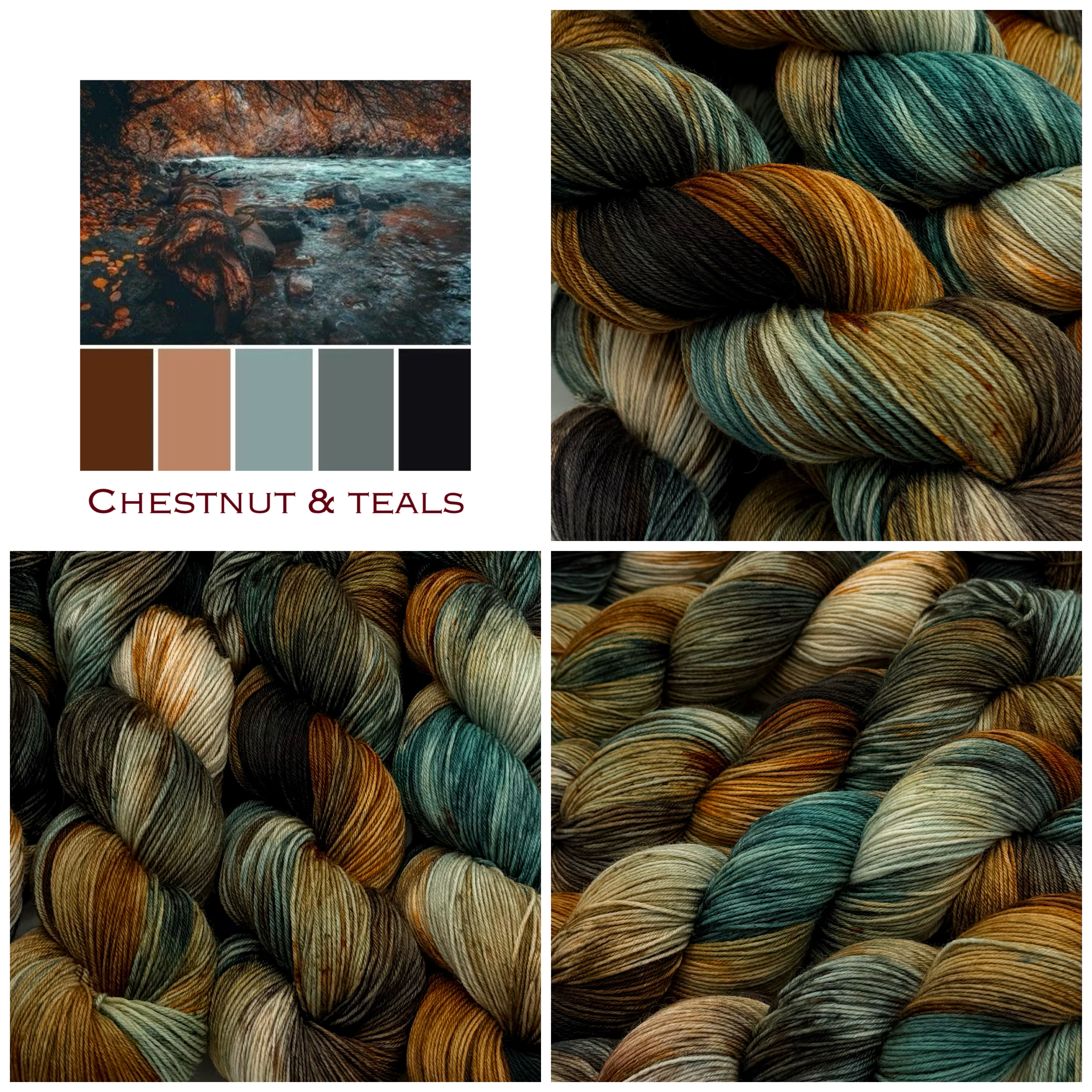 Teals & Chestnut