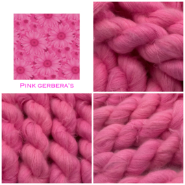 Pink gerbera's