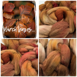 Birch leaves... - 85 gr. Polwarth