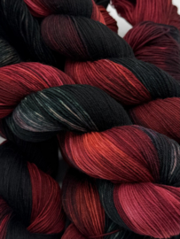 Hues of Dark Green & Red