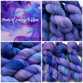 Hues of blue & purple…