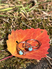 Turkoois Ring 18mm