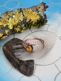 Ring Amber 18mm