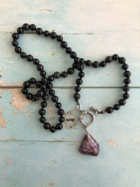 Zilver Obsidiaan  & Charoiet