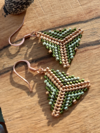 Driehoekjes Groen met Goud