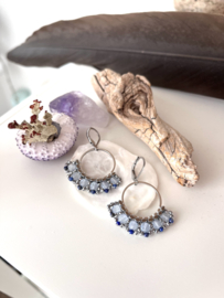 Hoepeltjes Lapis Lazuli & Hematiet
