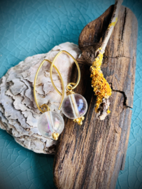 Verguld Sterling Zilver Angel Aurakwarts
