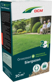 Graszaad voor siergazon gemengd met meststof