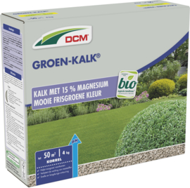 DCM Groen kalk 4kg tot 50m2