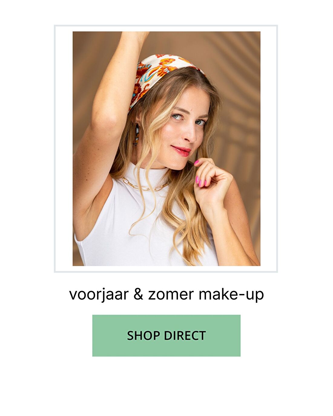 voorjaar en zomer natuurlijke make-up