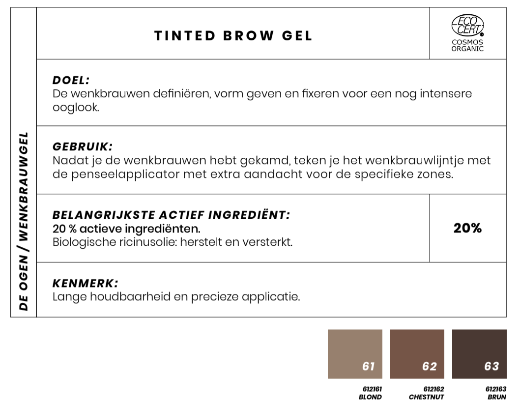 Bio Wenkbrauwgel Couleur Caramel