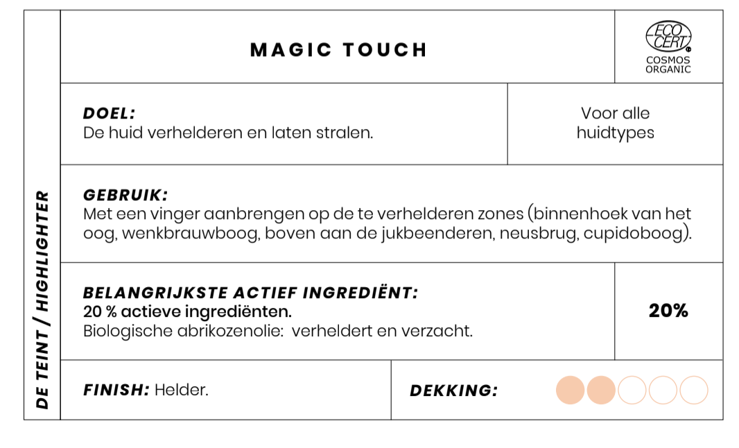 Magic Touch highlighting creme Bio Couleur Caramel