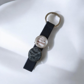 Sleutelhanger leder *wil jij mijn meter zijn?*