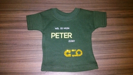 Mini Tshirt *Wil jij mijn peter zijn?*