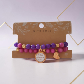 Setje armbanden *Wil jij mijn meter zijn?*