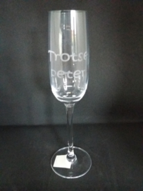 Champagne glas *Trotse peter*