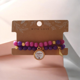 Setje armbanden *Liefste meter*