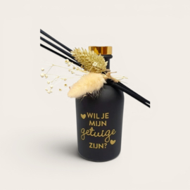 Set huisparfum zwart *Wil je mijn getuige zijn?*