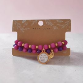Setje armbanden *Wil jij mijn meter zijn?*