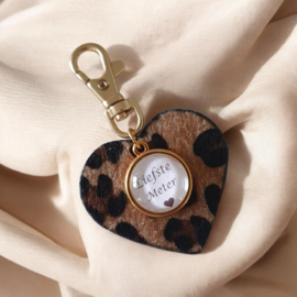 Sleutelhanger hartje *Liefste meter*