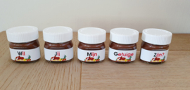 Mini Nutella *Wil jij mijn getuige zijn?*