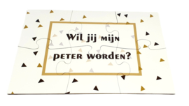 Puzzel *Wil jij mijn peter worden?*