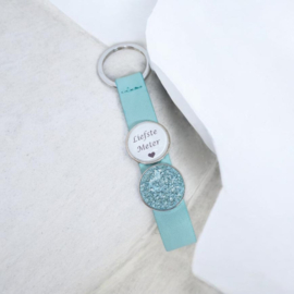 Sleutelhanger leder *Liefste meter*