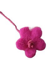 Vilt bloemetje klein *Fuchsia*