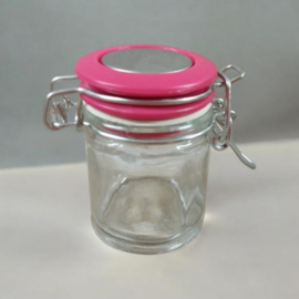 Clickpotje met deksel *fuchsia*