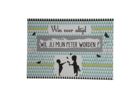 Kraskaart *Wil jij mijn peter worden?*