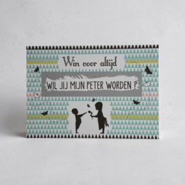 Kraskaart *Wil jij mijn peter worden?*