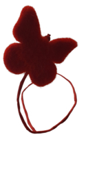Vilt vlindertje klein *Rood*
