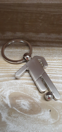 Sleutelhanger metaal *Voetballer*