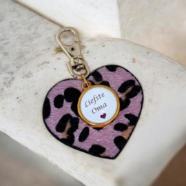 Sleutelhanger hartje *Liefste oma*
