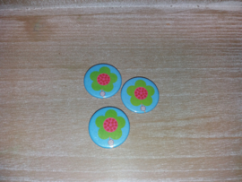 Button *bloem* 40 stuks!