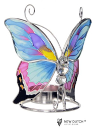 500247 Tiffany wachinelicht houder vlinder