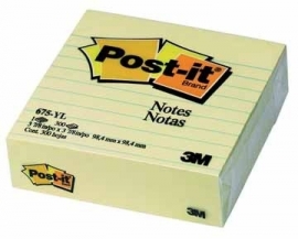 Post-it® gelijnde Notes 675-YL